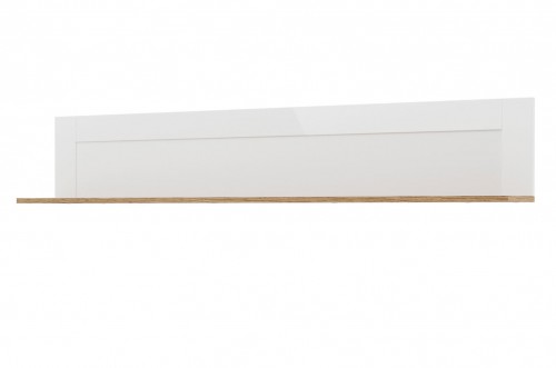 Підвісна полиця BELFORT 35 SZYNAKA білий/білий мат/горіх Сан-Дієго